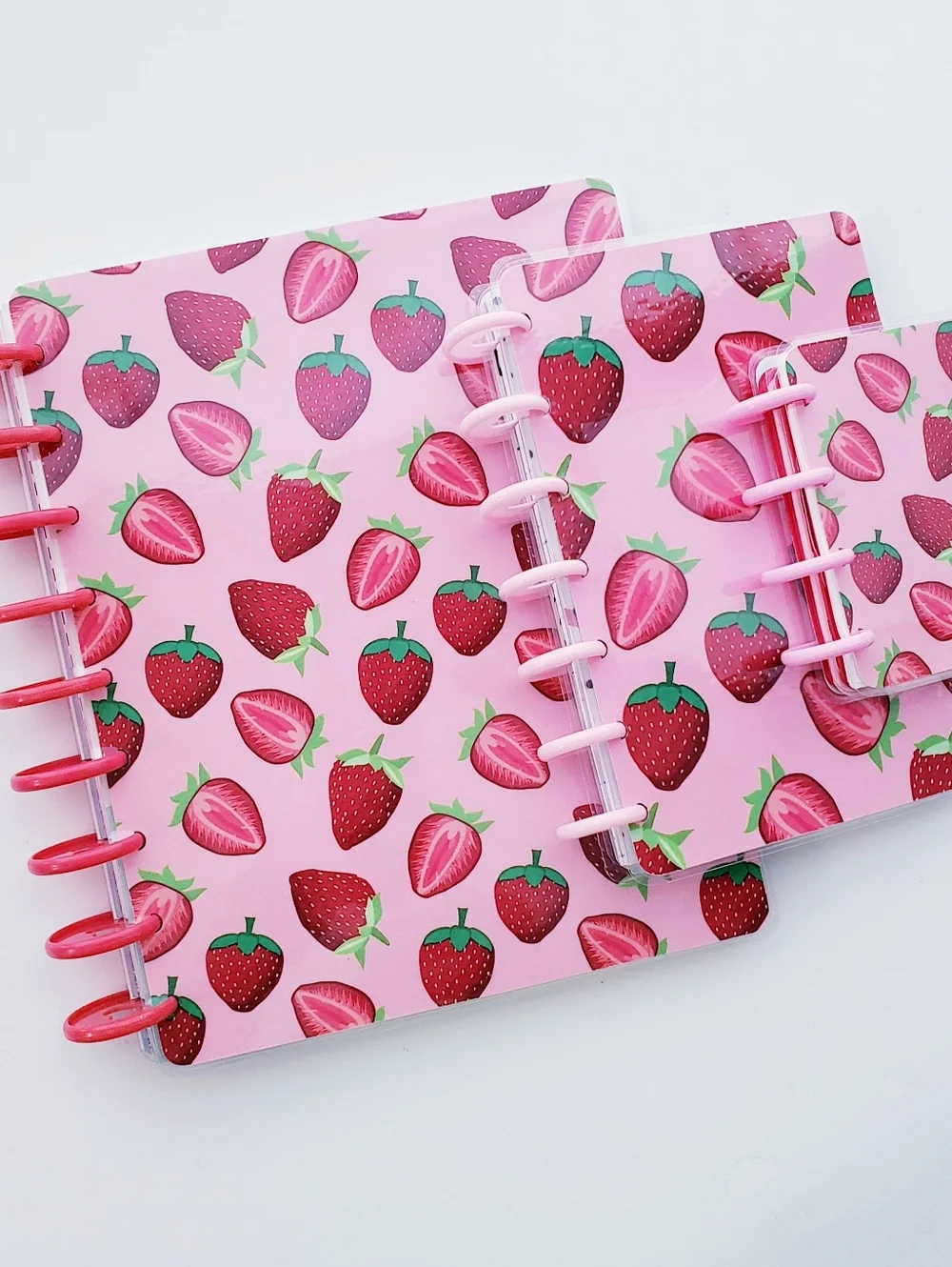 Strawberry Sweet Berries Pink Girly Planner HP Mini Size Cover Set